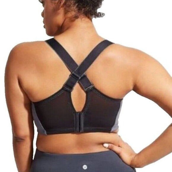 Livi Active Lane Bryant Womens Bra Sports High Impact Cooling 42D Gray - Picture 3 of 10